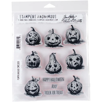 Stampers Anonymous Tim Holtz® Pumkinhead Cling Stamps