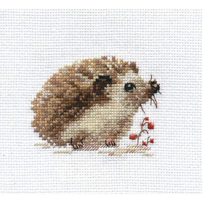 Alisa Hedgehog Cross Stitch Kit