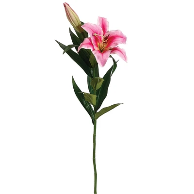 Rubrum Pink Stargazer Lily Spray