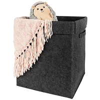 Sammy & Lou® Charcoal Gray Felt Bin Hamper