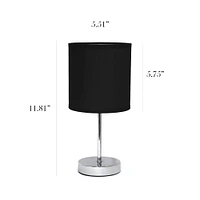 Simple Designs Chrome Mini Table Lamp