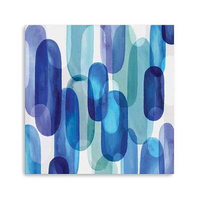 Lumaprints Groovy Blue I Canvas Wall Art