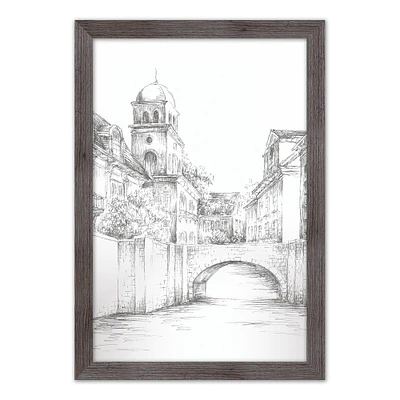 European City Canals Framed Print Wall Hanging