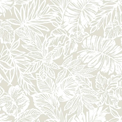 RoomMates Batik Tropical Leaf Peel & Stick Wallpaper