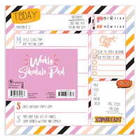 TF Publishing Super Stripe Weekly Square Schedule Pad