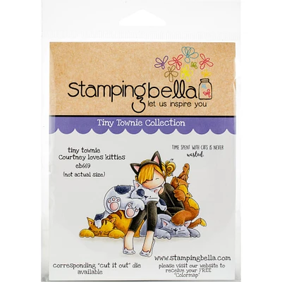 Stamping Bella Tiny Townie Courtney Loves Kitties Cling Stamps