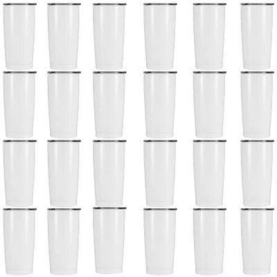 24 Pack: 18.5oz. Stainless Steel Sublimation Tumbler by Make Market®