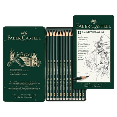 Faber-Castell® 9000 12 Pencil Art Tin Set