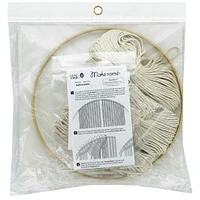 Solid Oak Make-Ramé™ Tree Macramé Wall Hanging Kit