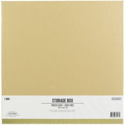 Colorbok® 13" x 13" Tan Storage Box