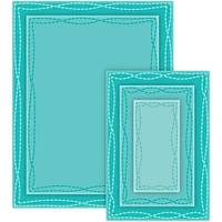 CottageCutz Nested Wacky Stitched Rectangle Die Set, 5ct. 