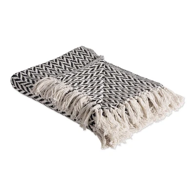 DII® Black Zig-Zag Throw