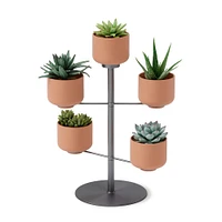 Umbra Titanium Terrapotta Tabletop Planter