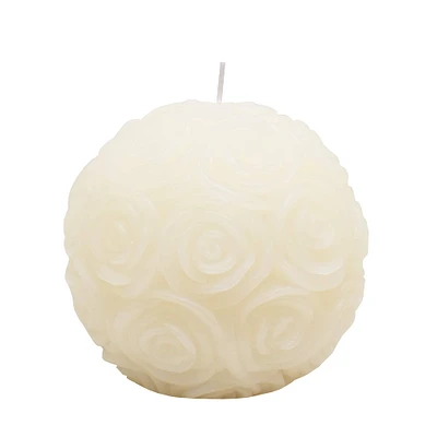 Lemon Meringue Scented Rose Ball Candle by Ashland®