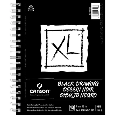 12 Pack: Canson® XL® Black Drawing Pad