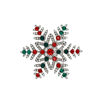 Snowflake Gem Brooch by Celebrate It™