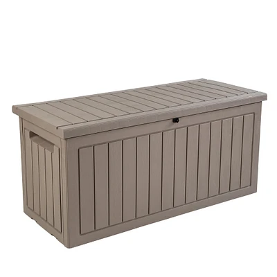 6 Pack: Honey Can Do 76gal. Brown Outdoor Storage Box with Wheels