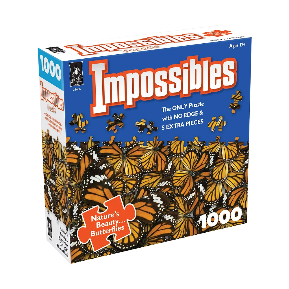 Impossibles Puzzle - Nature's Beauty... Butterflies: 1000 Pcs