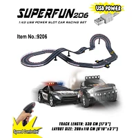 Joysway® SuperFun USB Power Slot Car Racing Set