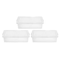 IRIS® 28qt. Clear Snap Top Storage Boxes, 3ct.