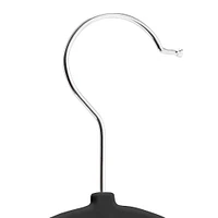 Honey Can Do Black Non-Slip Rubberized Suit Hangers, 50ct.