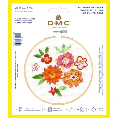 DMC® Japanese Flowers Cross Stitch Kit