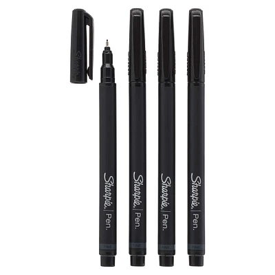 6 Packs: 4 ct. (24 total) Sharpie® Black Fine Point Pens