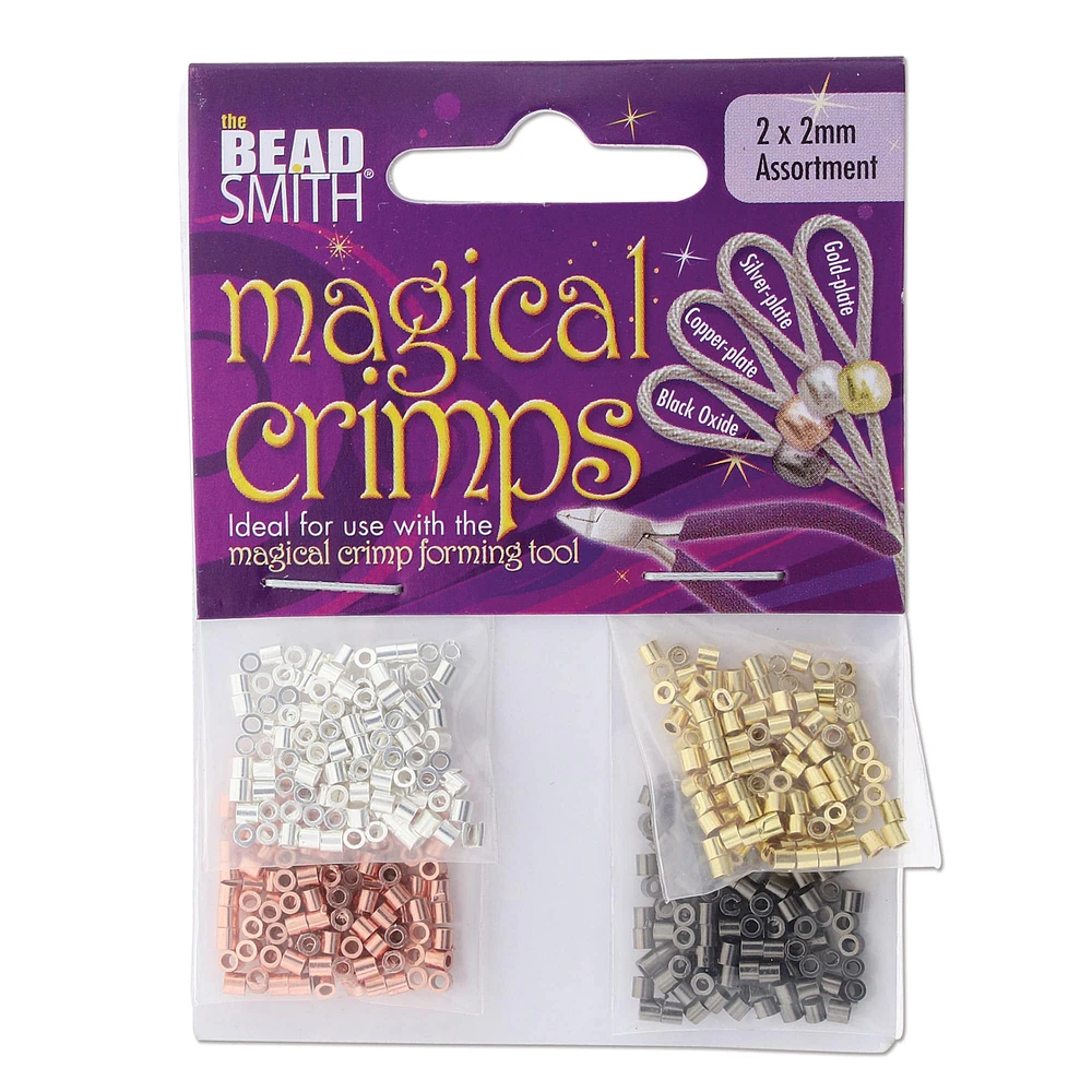 The Beadsmith® 2mm Assorted Magical Crimps