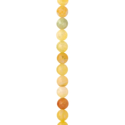 Orange Fire Agate Round Beads, 8mm by Bead Landing™