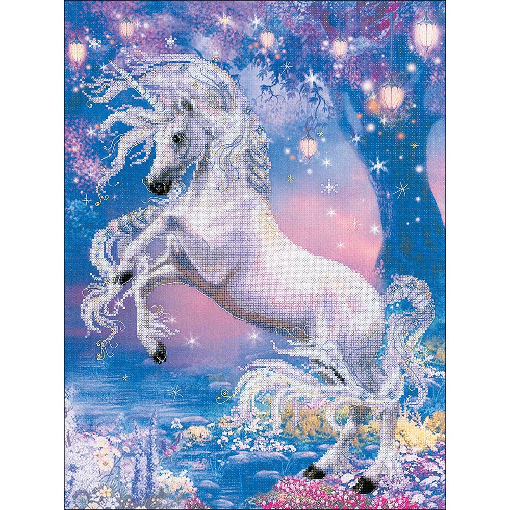 RIOLIS Unicorn Stamped Cross Stitch Kit