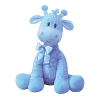 First and Main Blue Jingles Sitting Giraffe Plush Stuffed Animal