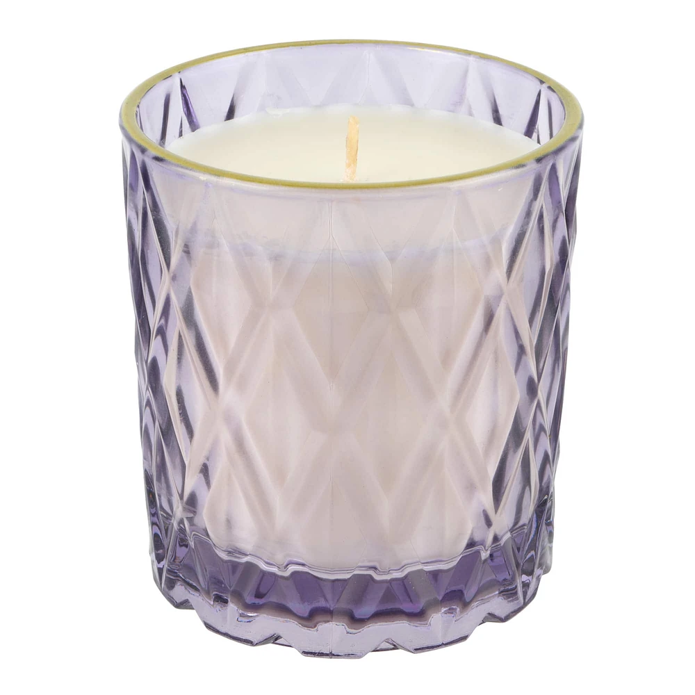 7.4oz. Vanilla Flower Scented Purple Jar Candle by Ashland®