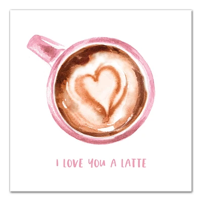 I Love You A Latte Canvas Art