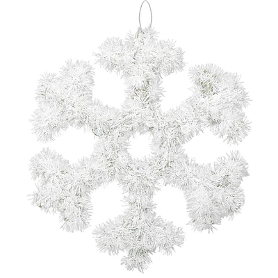 Christmas Tinsel Snowflake Decoration