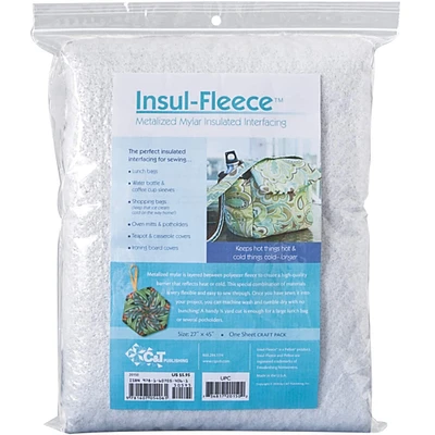 Insul-Fleece Metalized Mylar Insulated Interfacing, 27" x 45"