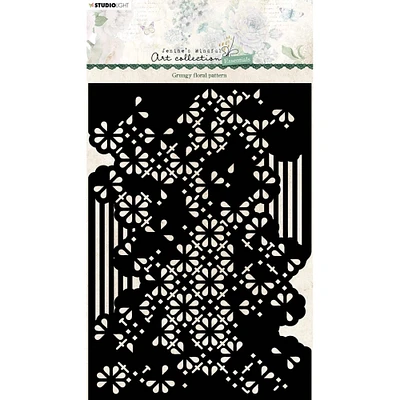 Studio Light Essentials No.78 Grungy Floral Pattern Stencil