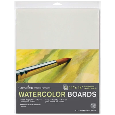 Crescent® 3 Pack Watercolor Boards