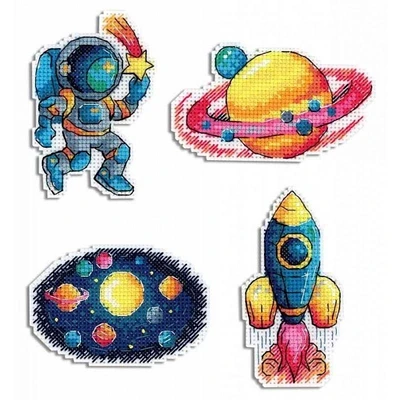 MP Studia Space Plastic Canvas Counted Cross Stitch Kit