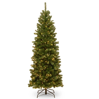 6ft. Pre-Lit North Valley® Spruce Artificial Christmas Tree, Clear Lights