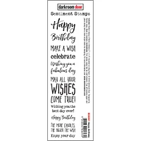 Darkroom Door Happy Birthday Sentiment Cling Stamp