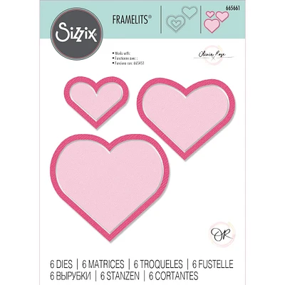 Sizzix® Framelits® Heart Frames by Olivia Rose Die Set