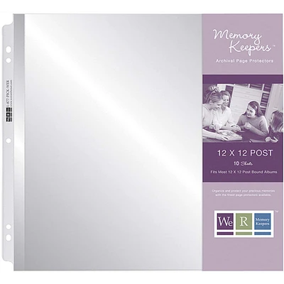 We R Memory Keepers® 12" x 12" Post Page Protectors, 10ct.