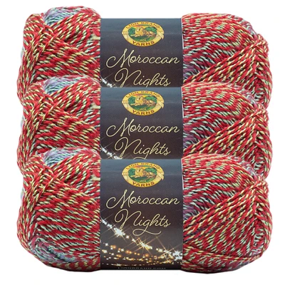 3 Pack Lion Brand® Moroccan Nights Yarn