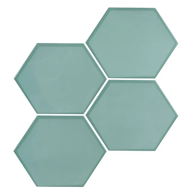 WallPops Hex Peel & Stick Backsplash Tiles