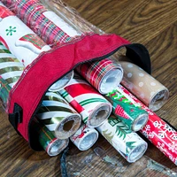 Santa's Bag Christmas Wrapping Paper Storage Container