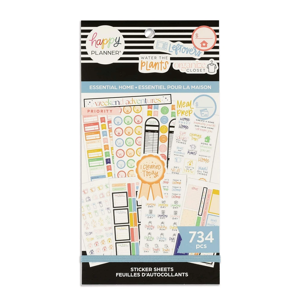 The Classic Happy Planner® Essential Home Value Pack Stickers