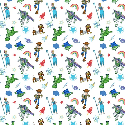 Disney Pixar Toy Story Characters Cotton Fabric