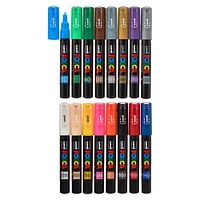 Uni Posca PC-1M 16 Color Extra Fine Tapered Tip Paint Marker Set