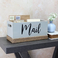 Elegant Designs Mail Script Mail Holder with Handles