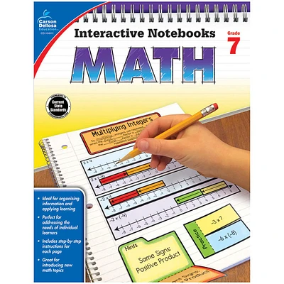 Carson Dellosa® Interactive Notebooks: Math Resource Book, Grade 7